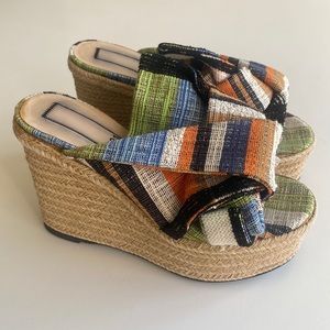 N•21 Beach wedge sandal